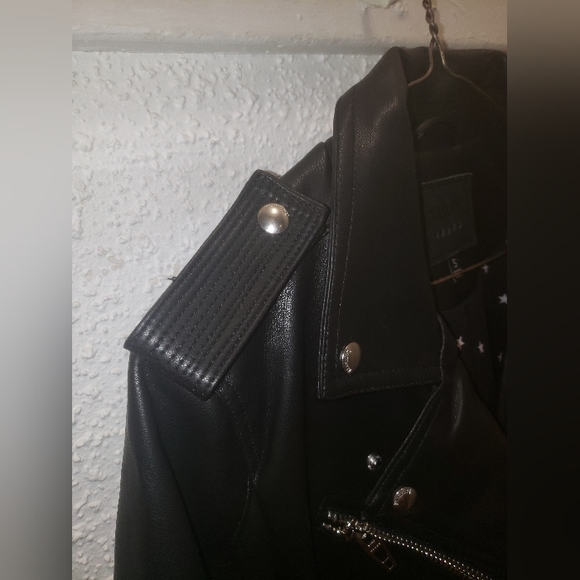 SOLD- NWT - BLANKNYC. Faux-Leather Biker Jacket - Picture 7 of 11